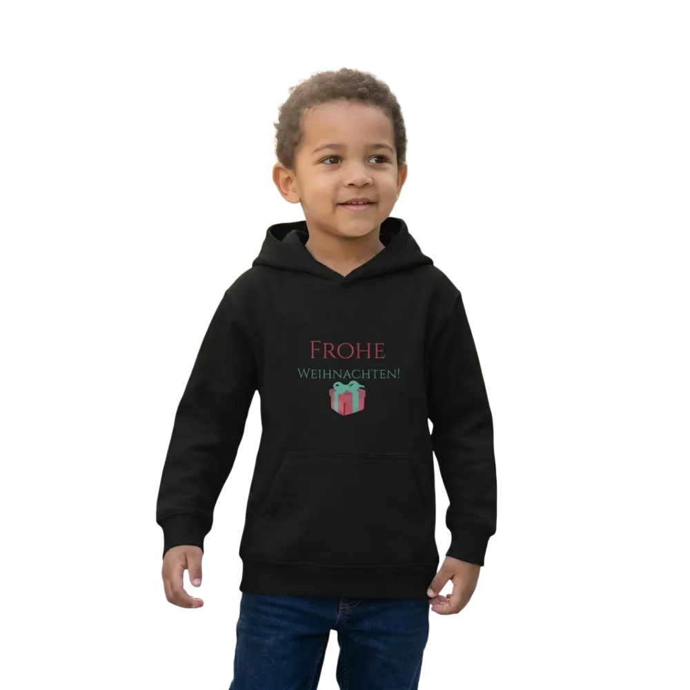 Kinder Hoodie mit Weihnachtsgrafik für Jungen und Mädchen, 4-12 Jahre, weicher Baumwollpullover von BUYATHOME24