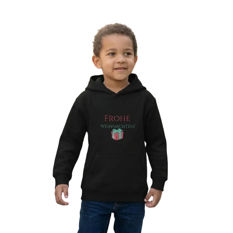Kinder Hoodie mit Weihnachtsgrafik für Jungen und Mädchen, 4-12 Jahre, weicher Baumwollpullover von BUYATHOME24