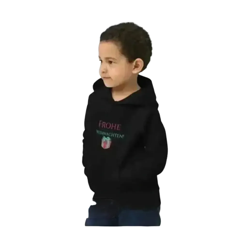 Jungen-Hoodie aus Baumwolle für Kinder von 4 bis 12 Jahre, weihnachtliches Grafikdesign, unisex Kapuzenpullover von BUYATHOME24