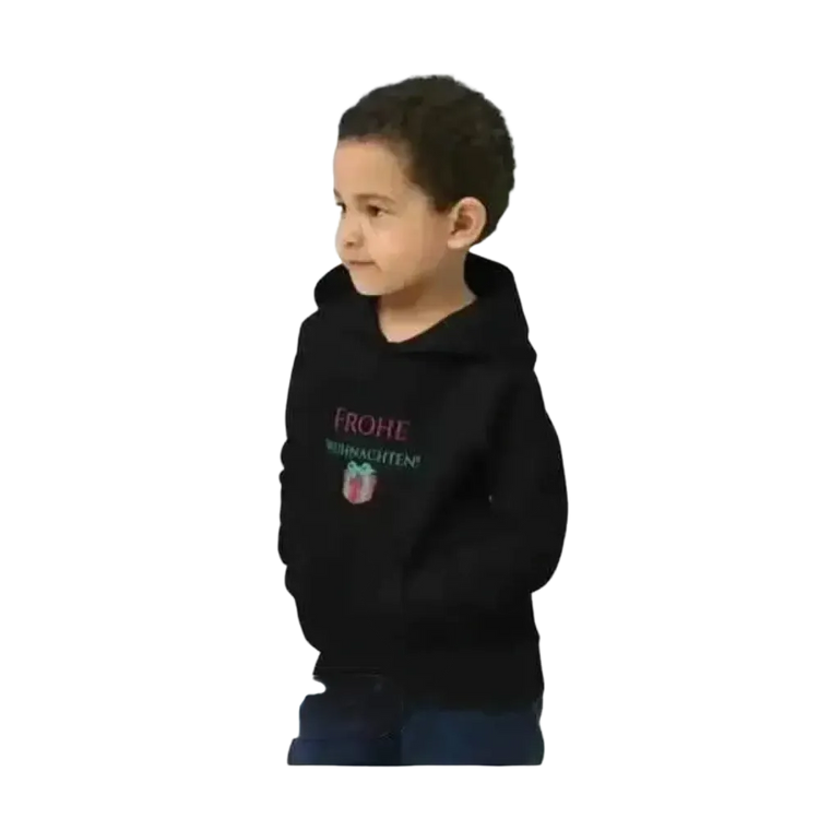 Jungen-Hoodie aus Baumwolle für Kinder von 4 bis 12 Jahre, weihnachtliches Grafikdesign, unisex Kapuzenpullover von BUYATHOME24