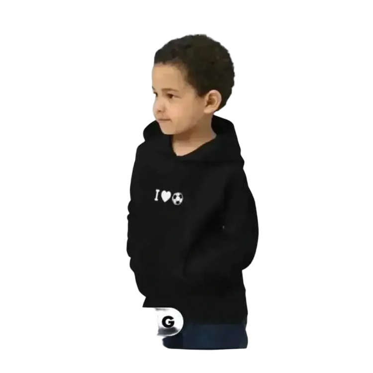 Grafik Unisex Kinder Hoodie aus Baumwolle für Jungen, 4-12 Jahre, bequemer Kapuzenpullover von BUYATHOME24
