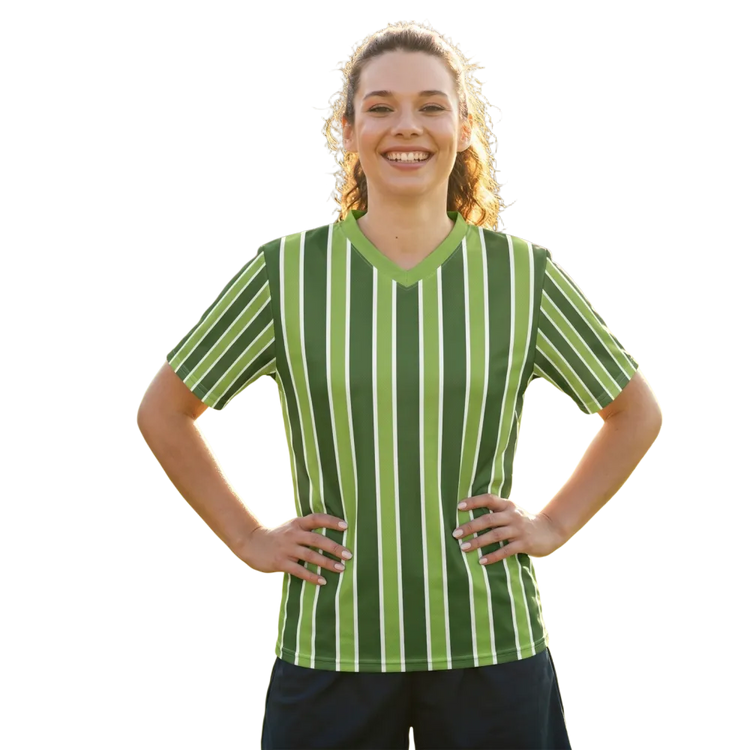 Unisex Fußball T-Shirt von BUYATHOME24, V-Ausschnitt, 100% Polyester, in den Größen 2XS bis 6XL, sportliches Design