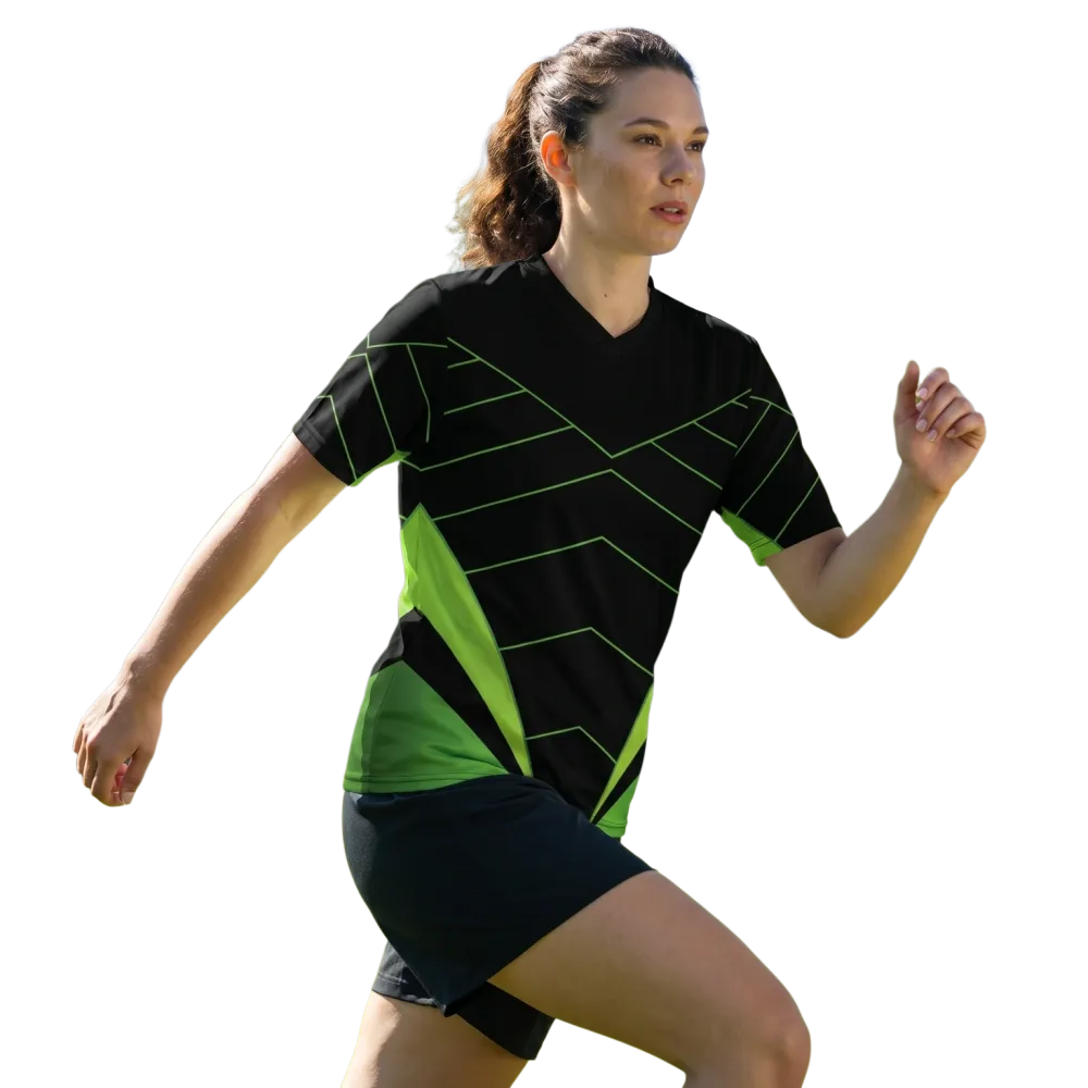 Unisex Fußball T-Shirt mit V-Ausschnitt, schnelltrocknend, aus Polyester, in 2XS-6XL, bequem und sportlich von BUYATHOME24