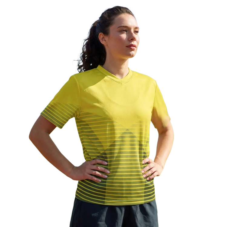 Unisex Fußball-T-Shirt von BUYATHOME24, schnelltrocknend, V-Ausschnitt, in den Größen 2XS bis 6XL, sportliches Design, angenehmer Tragekomfort
