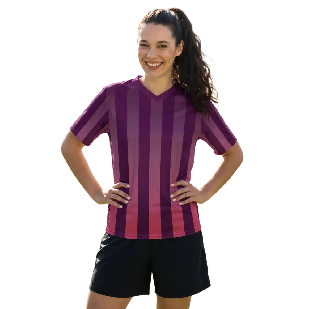 Unisex Fußball T-Shirt von BUYATHOME24 mit V-Ausschnitt, schnelltrocknend, in Größen 2XS bis 6XL, bequem und sportlich.