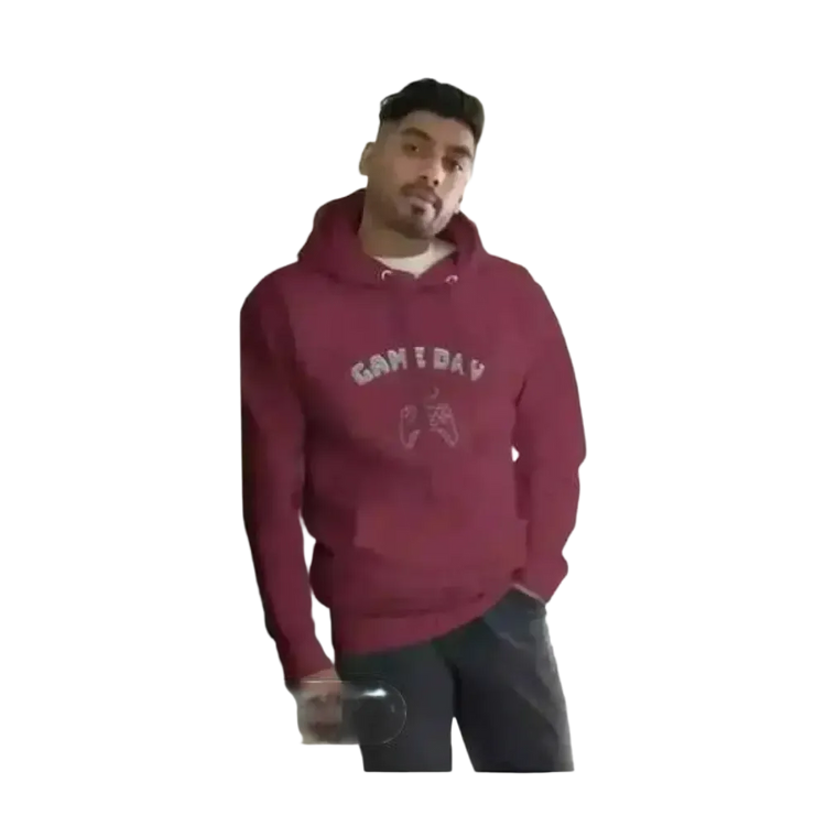 Grafik Unisex Hoodie aus Baumwolle in Schwarz, bequemes Kapuzenpullover für Herren und Damen, personalisierbar, von BUYATHOME24