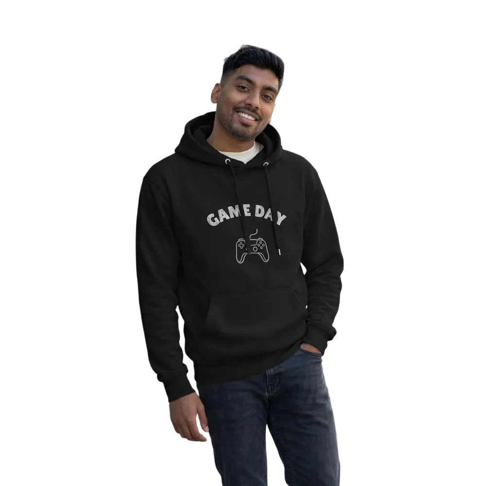 Grafik Unisex Hoodie von BUYATHOME24, personalisierbarer Kapuzenpullover für Herren und Damen, S-3XL, mit Design.