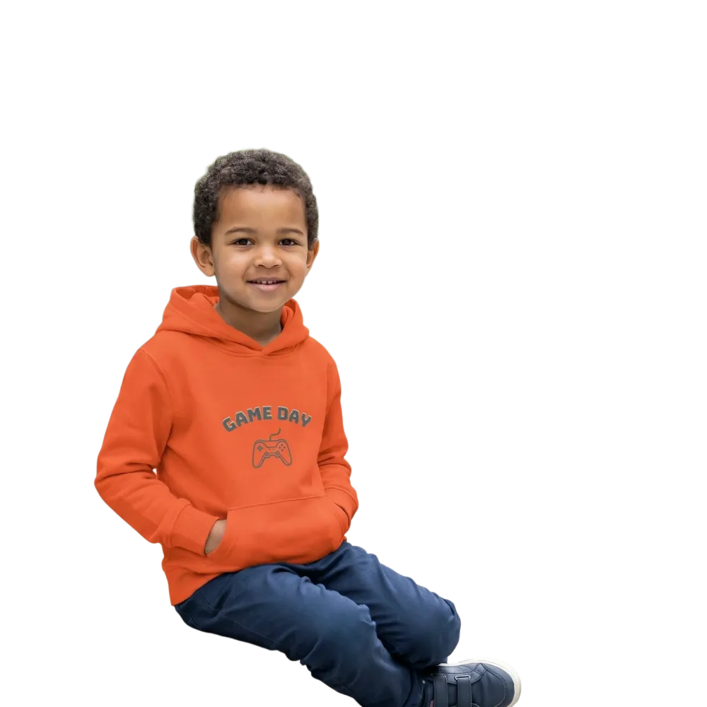 Unisex Kinder-Grafik-Hoodie von BUYATHOME24, Baumwolle, für 4-12 Jahre, mit coolen Design auf der Vorderseite.