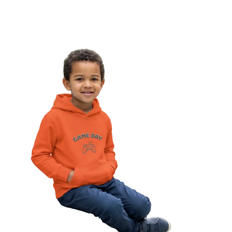Unisex Kinder-Grafik-Hoodie von BUYATHOME24, Baumwolle, für 4-12 Jahre, mit coolen Design auf der Vorderseite.