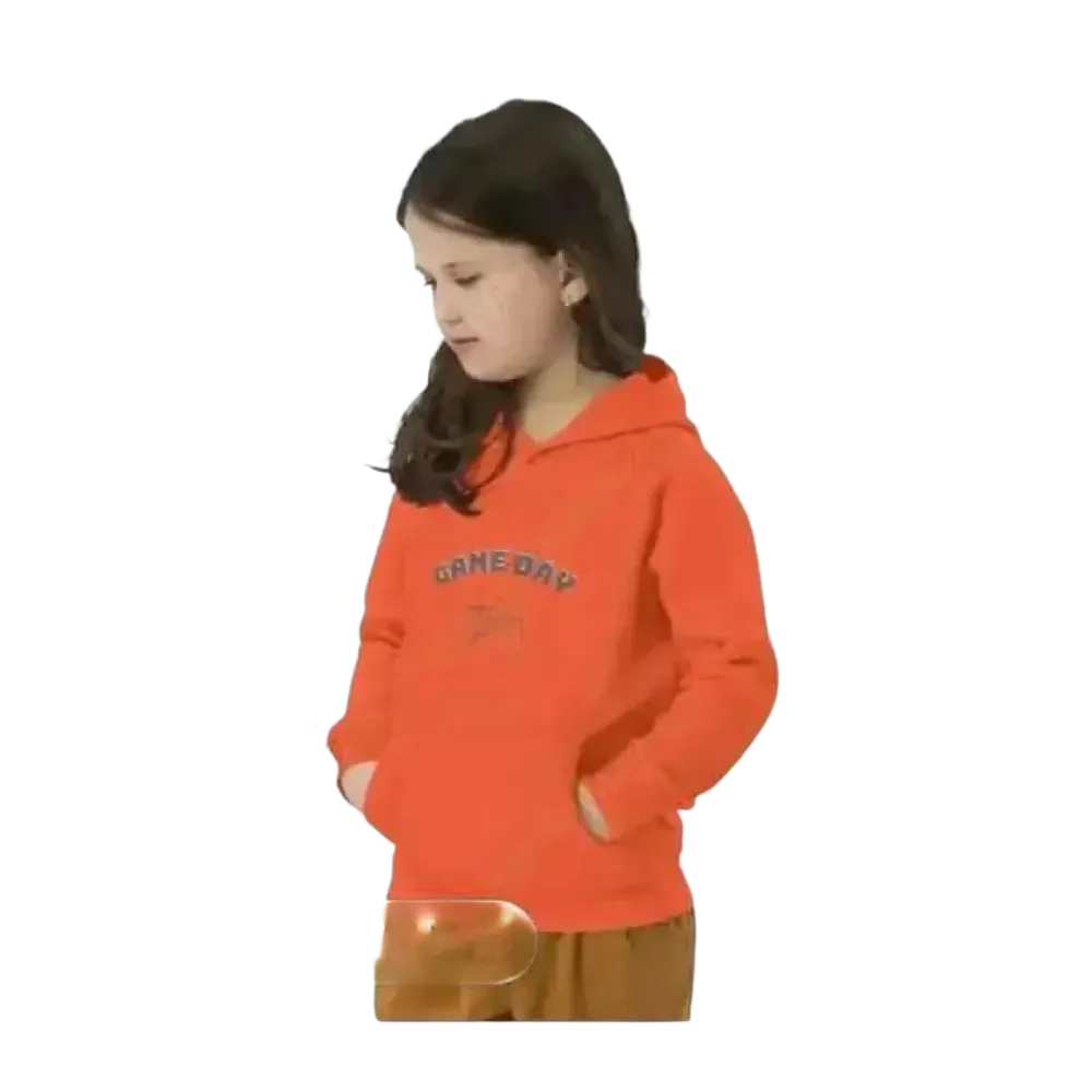 Unisex Kinder Hoodie aus Baumwolle mit Grafik-Design, geeignet für Mädchen im Alter von 4 bis 12 Jahren.
