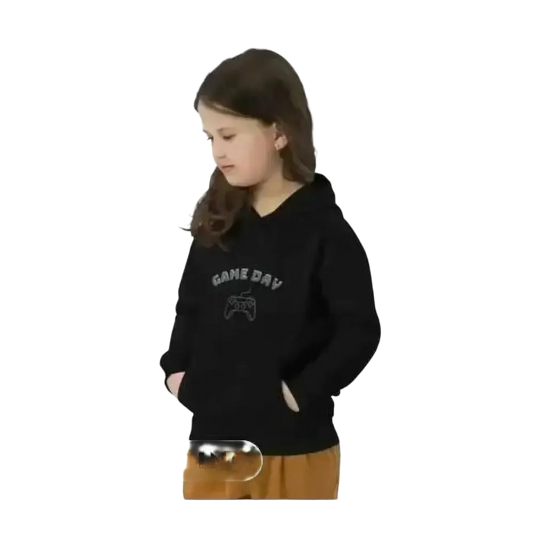 Grafik-Kapuzenpullover für Kinder aus Baumwolle, Unisex Hoodie für Mädchen, passend für 4-12 Jahre, bequem und stylisch