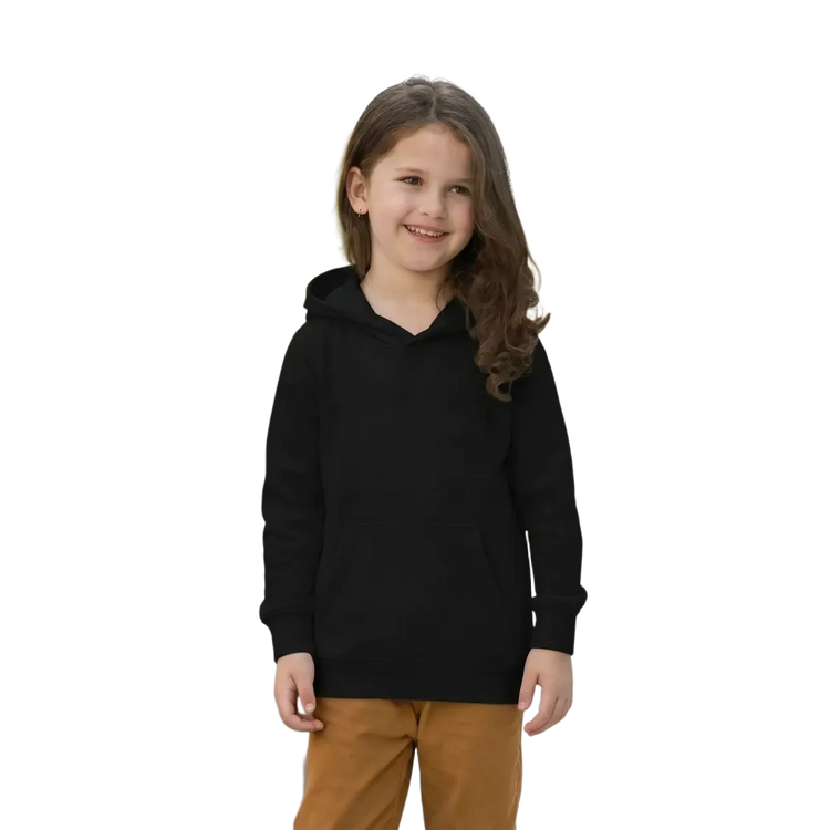 Grauer Kinder-Grafikh Hoodie aus Baumwolle, unisex, für Kinder 4-12 Jahre, bequemer Kapuzenpullover von BUYATHOME24