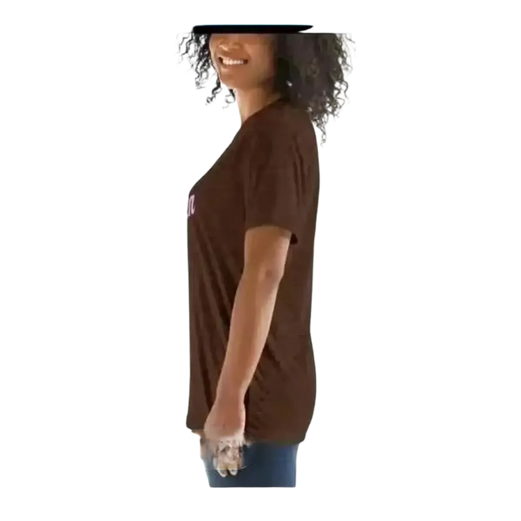 Graues Damen T-Shirt mit Geburtstag-Rundhals und Grafik, Kurzarm, in verschiedenen Größen bei BUYATHOME24.