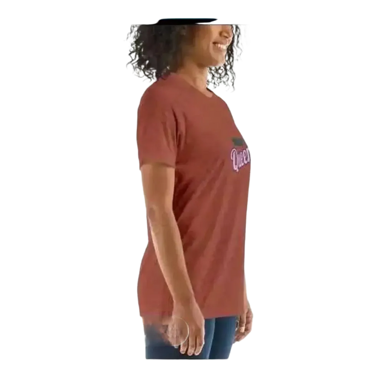 Grafik Damen T-Shirt in verschiedenen Größen, rundhals, Kurzarm, von BUYATHOME24, modisches Damen-Shirt für Geburtstag.