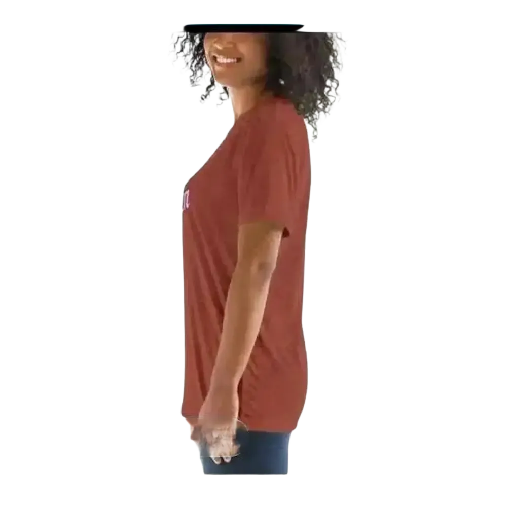 Grafik Damen T-Shirt mit Rundhalsausschnitt in verschiedenen Größen von BUYATHOME24, Kurzarm, für Geburtstag.
