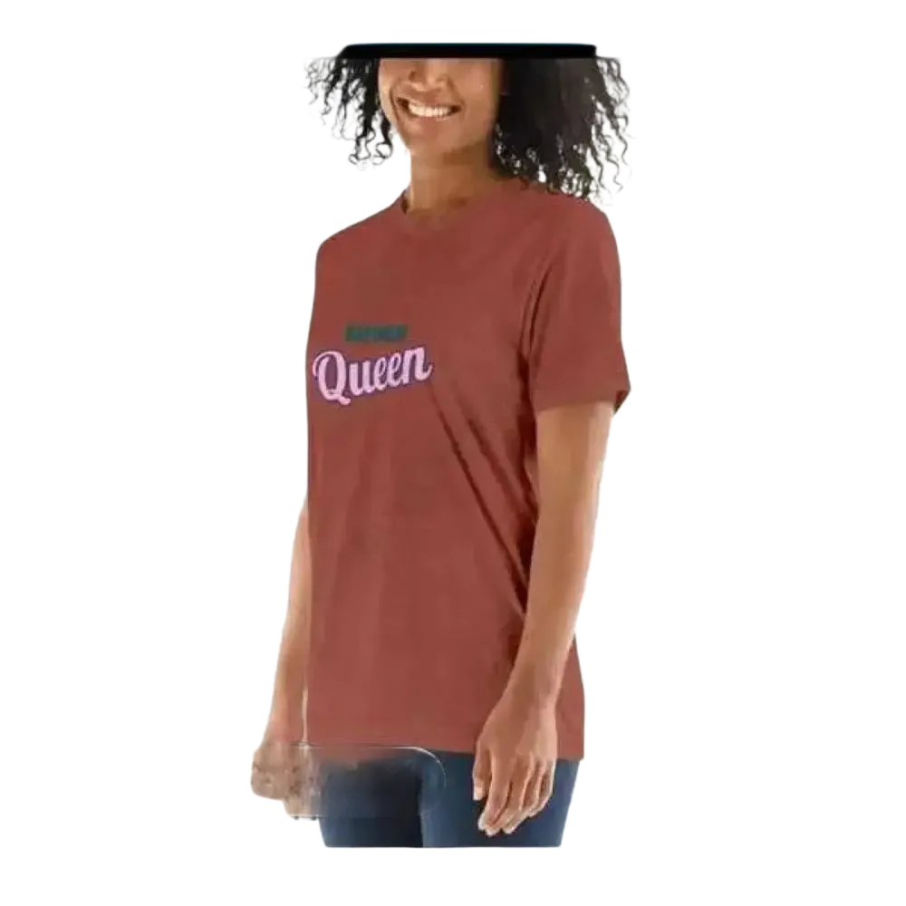 Grafik Damen T-Shirt mit Rundhalsausschnitt in verschiedenen Größen, kurzärmelig, von BUYATHOME24, ideal für Geburtstagsfeiern.