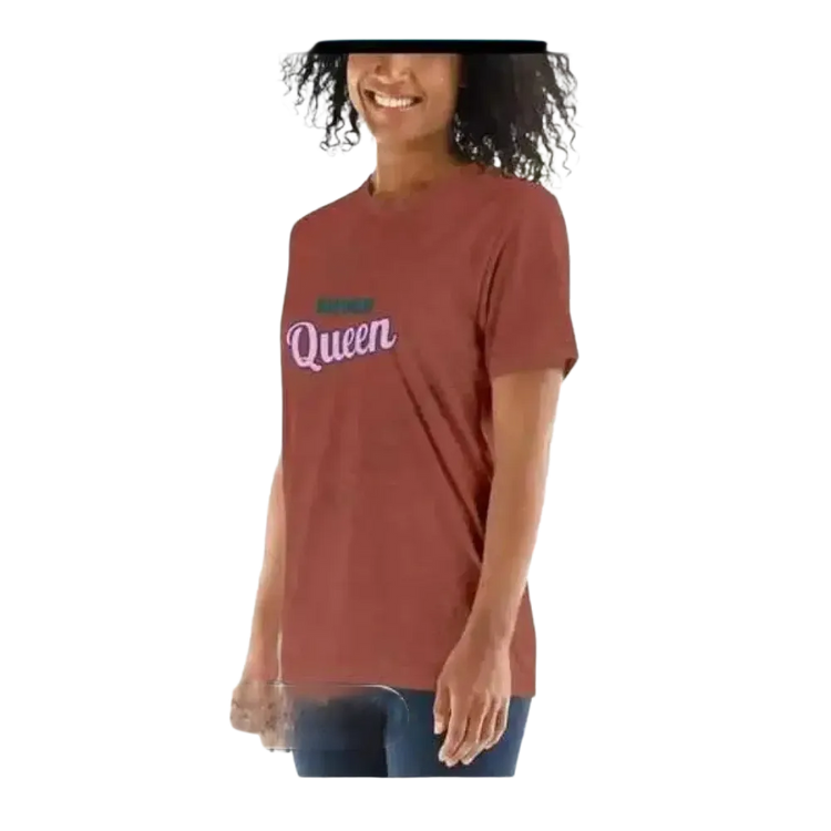 Grafik Damen T-Shirt mit Rundhalsausschnitt in verschiedenen Größen, kurzärmelig, von BUYATHOME24, ideal für Geburtstagsfeiern.