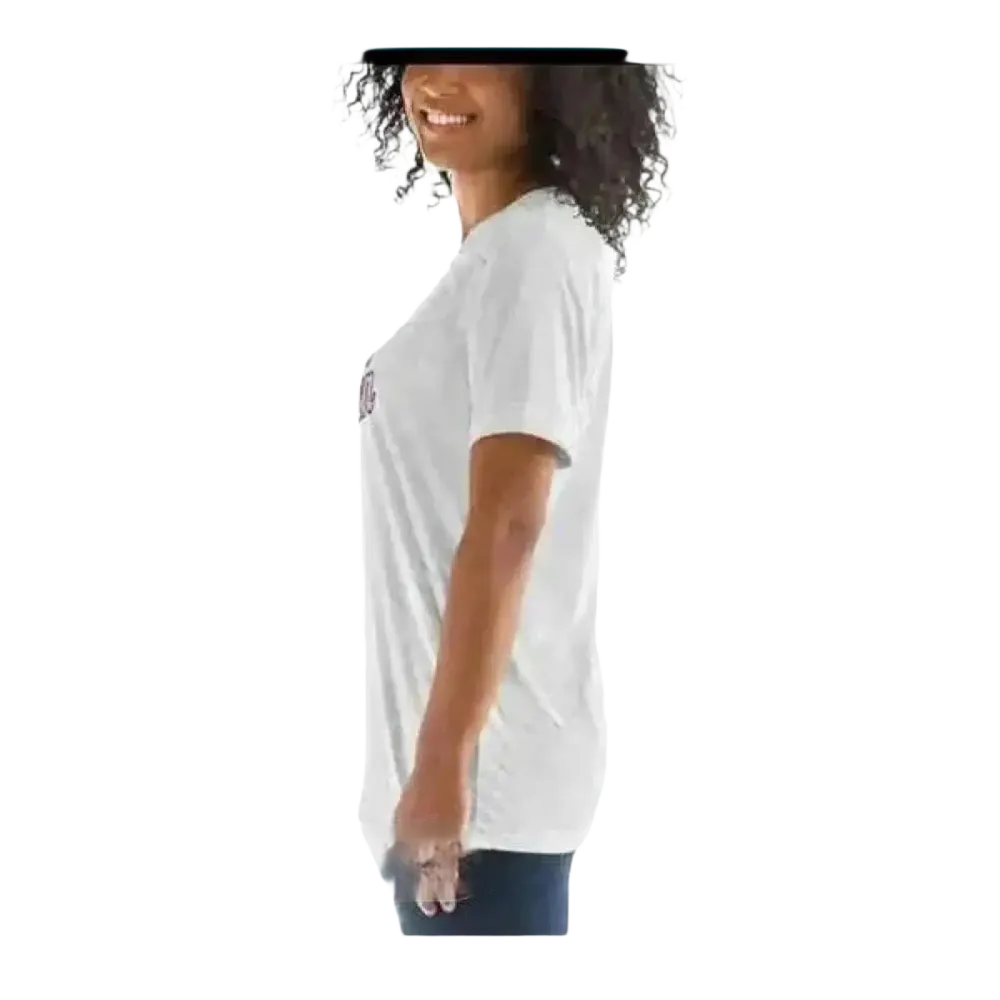 Graues Damen-Grafik-T-Shirt mit Rundhalsausschnitt in verschiedenen Größen, Kurzarm, von BUYATHOME24, für Geburtstag.