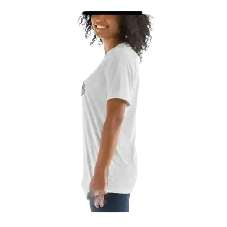 Graues Damen-Grafik-T-Shirt mit Rundhalsausschnitt in verschiedenen Größen, Kurzarm, von BUYATHOME24, für Geburtstag.
