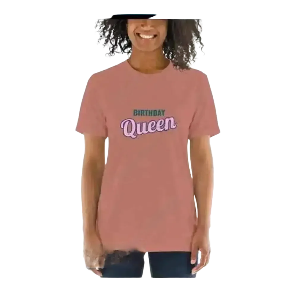 Damen Grafik-T-Shirt in Malvenfarbe, kurzarm, Rundhals, verschiedene Größen XS-3XL, von BUYATHOME24.