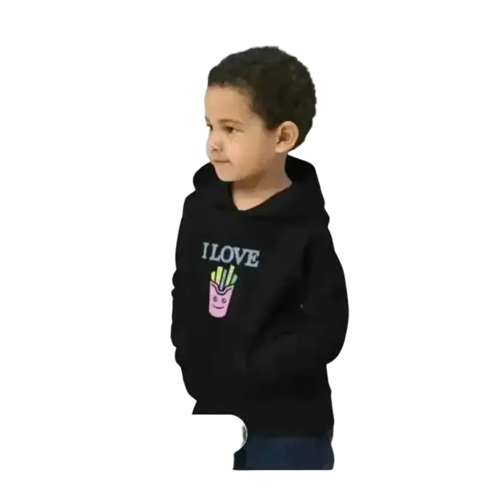 Grafik Kinder-Hoodie für Jungen und Mädchen, Baumwolle, Unisex, für 4-12 Jahre, mit buntem Baum-Design