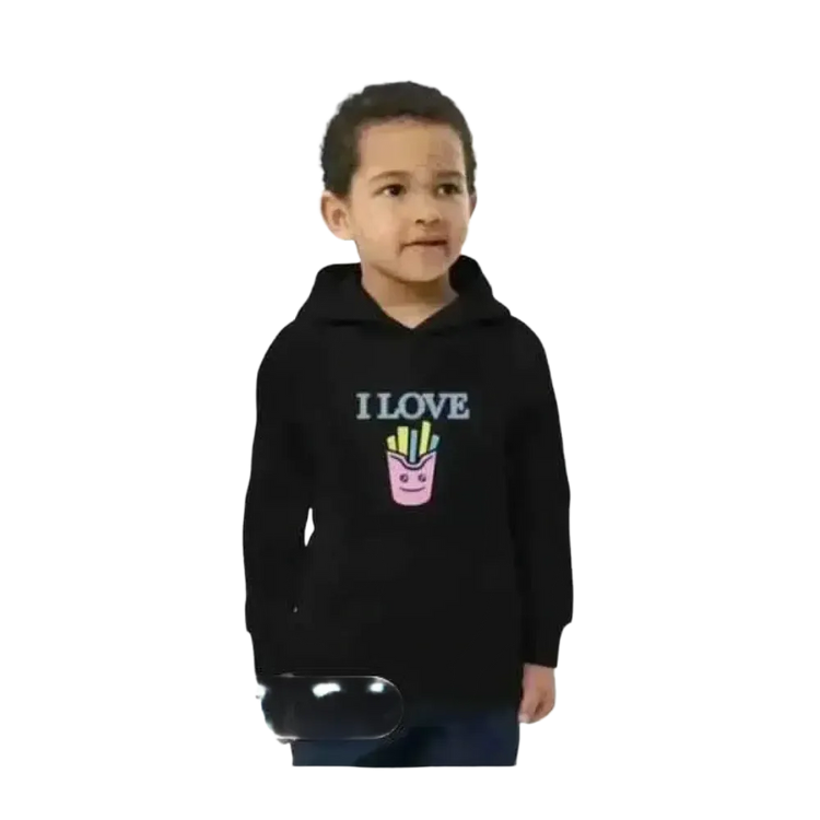 Grafik Kinder Hoodie für Jungen und Mädchen, Baumwolle, Unisex, 4-12 Jahre, mit buntem Baum-Design, bequemer Kapuzenpullover