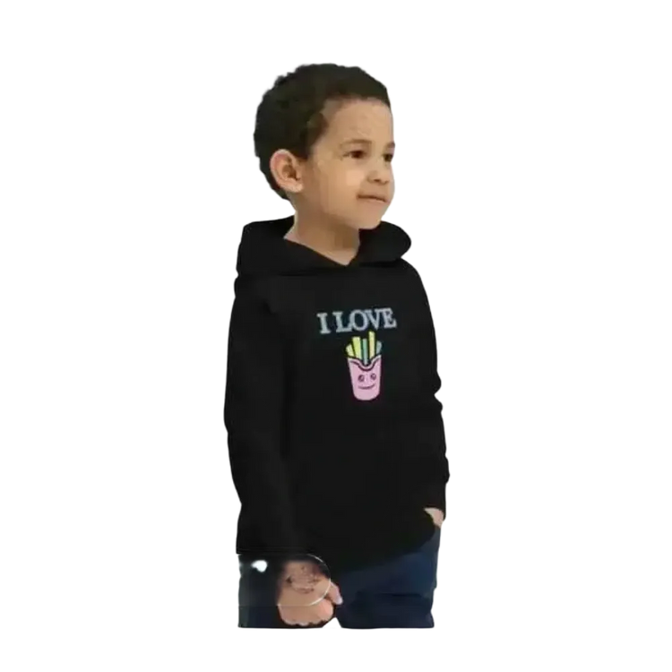 Grafik Kinder-Hoodie für Jungen und Mädchen aus Baumwolle, unisex, für Kinder von 4 bis 12 Jahren, mit buntem Design