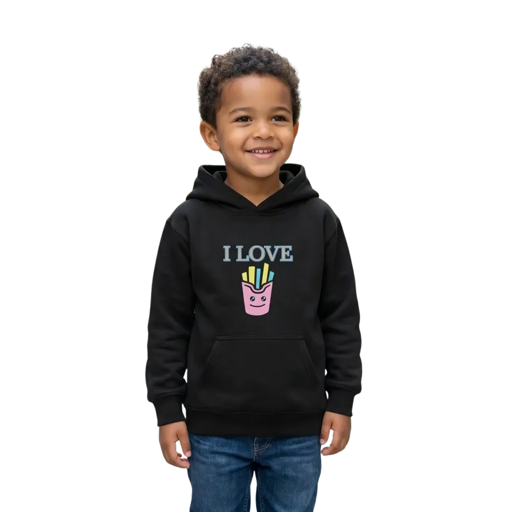 Grafik Kapuzenpullover für Kinder, Unisex Hoodie für Jungen und Mädchen, 4-12 Jahre, mit buntem Design, von BUYATHOME24