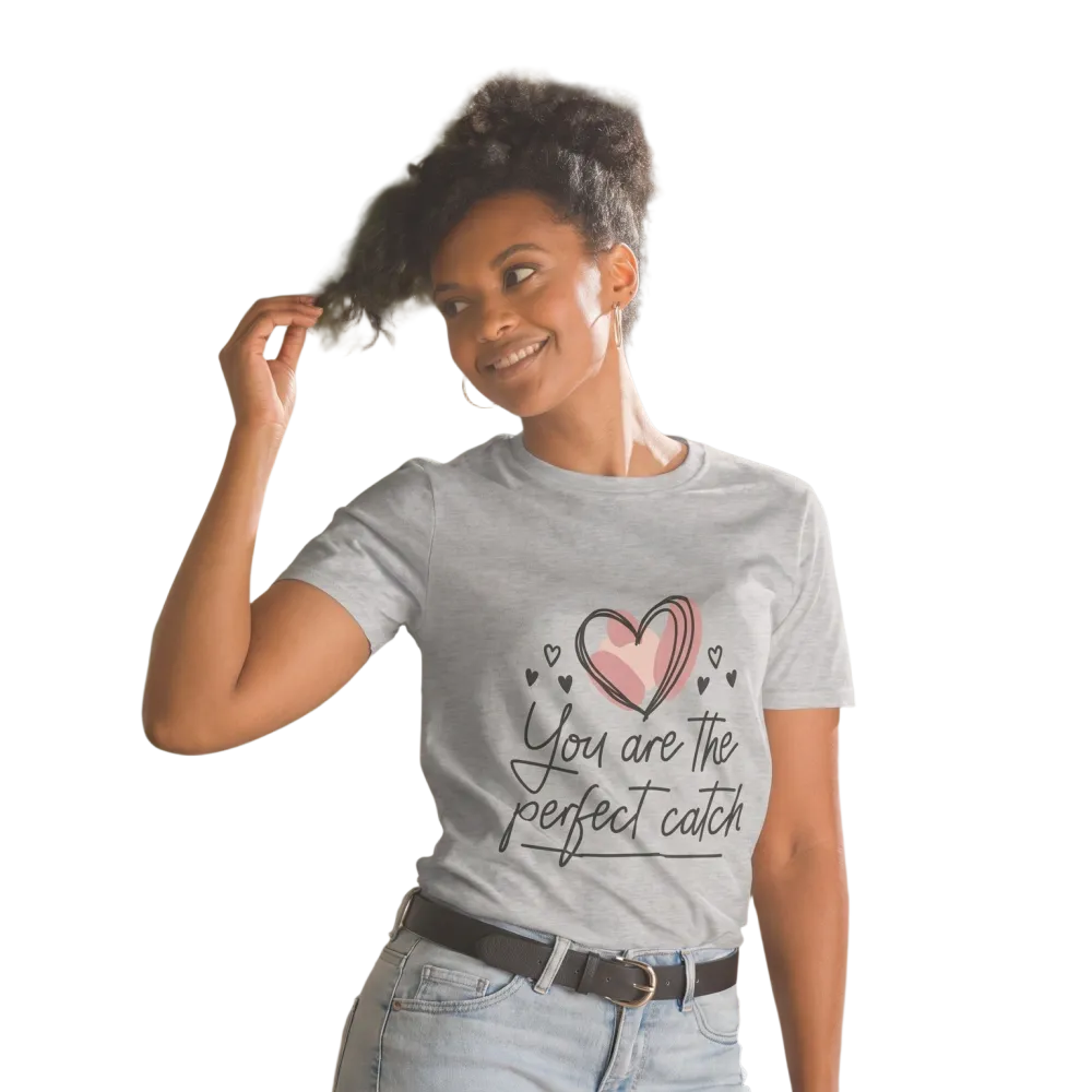 Grafik Damen T-Shirt mit Rundhalsausschnitt, Kurzarm, aus Baumwolle in Größen S bis 3XL, modisches Damen-Shirt von BUYATHOME24