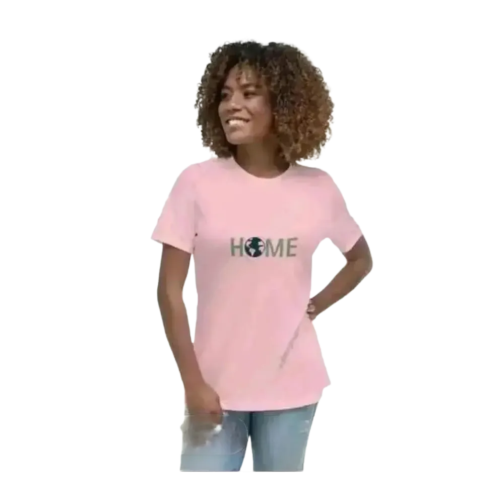 Grafik Damen T-Shirt aus Baumwolle in Pink, personalisierbar, modernes Design, kurzärmlig, für Damen in den Größen S bis 3XL.