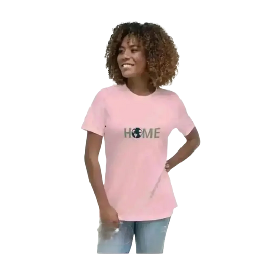 Grafik Damen T-Shirt aus Baumwolle in Pink, personalisierbar, modernes Design, kurzärmlig, für Damen in den Größen S bis 3XL.