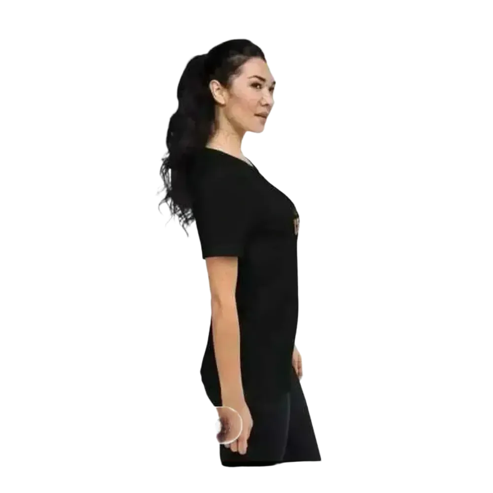 Grafik Damen T-Shirt aus Polyester in XS-3XL von BUYATHOME24, stilbewusstes Damen-Shirt mit modernem Design.