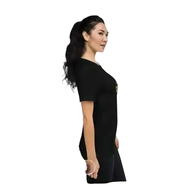 Grafik Damen T-Shirt aus Polyester in XS-3XL von BUYATHOME24, stilbewusstes Damen-Shirt mit modernem Design.