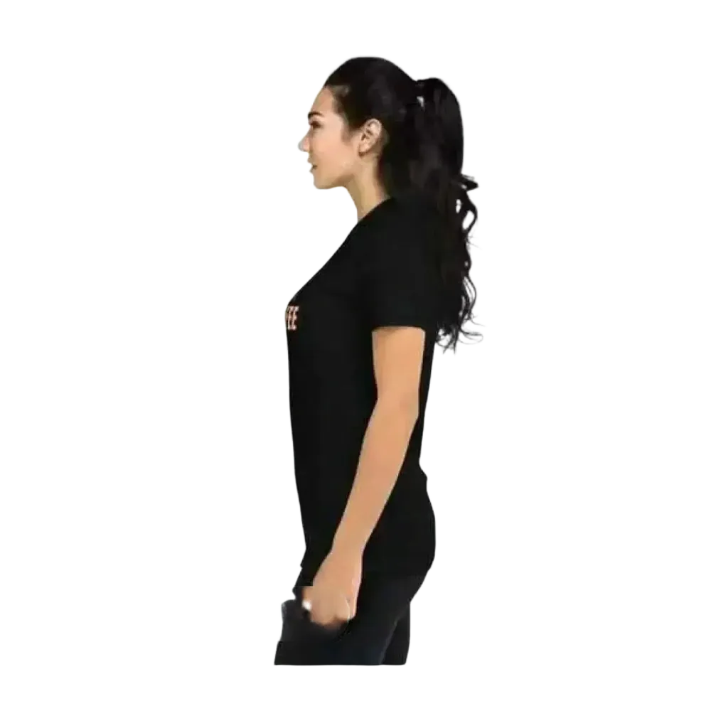 Grafik Damen T-Shirt aus Polyester in Weiß mit modernem Design, bequemes Rundhals-Shirt für stilbewusste Frauen.