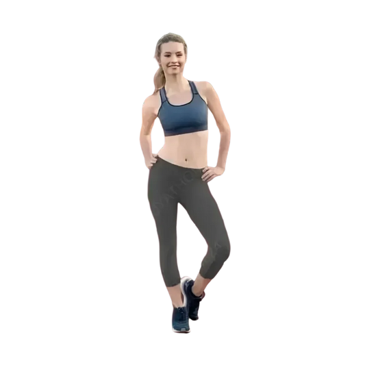 Damen Capri-Leggings aus Mikrofaser mit UV-Schutz in verschiedenen Größen, bequem und perfekt für Yoga, von BUYATHOME24