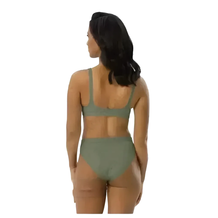 Graues Damen Bikini-Set von BUYATHOME24, schnelltrocknend, bedruckbar, mit hohem Bund, für XS bis 3XL, Badebekleidung.