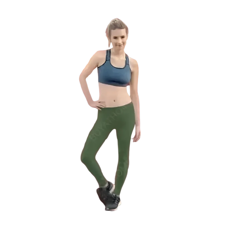 Damen-Sportleggings in XS bis XL von BUYATHOME24, bequeme Sporthose für Fitness und Freizeit, blickdicht und elastisch