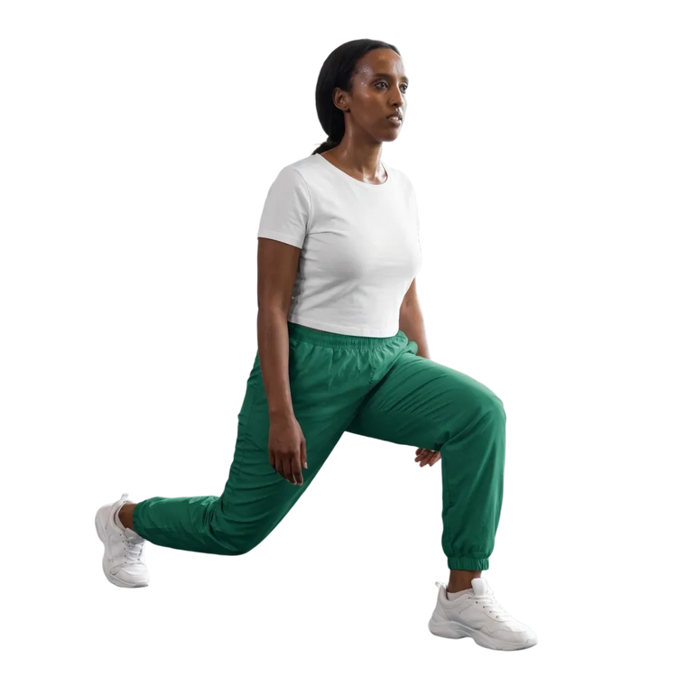 Grüne unisex Trainingshose aus Polyester, wasserabweisend, in XS bis 3XL, bequem für Sport und Freizeit