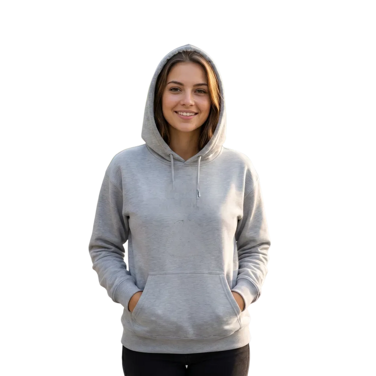 Grauer Halloween-Kinderhoodie aus Baumwolle mit gruseligem Druck, Unisex Kapuzenpullover für Kinder 4-12 Jahre