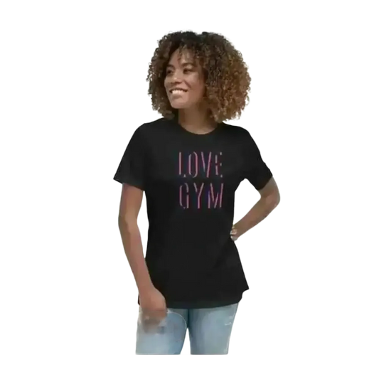 Damen-Grafik-T-Shirt aus Baumwolle in Schwarz, Kurzarm, Rundhals, erhältlich in Größen S bis 3XL von BUYATHOME24