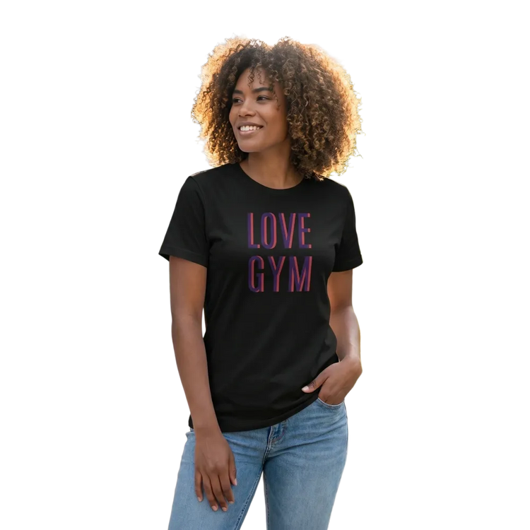 Graues Damen Gym T-Shirt mit Grafik, kurzärmelig, Baumwolle, in Größe S bis 3XL, bequemes Damen T-Shirt für Fitness und Freizeit