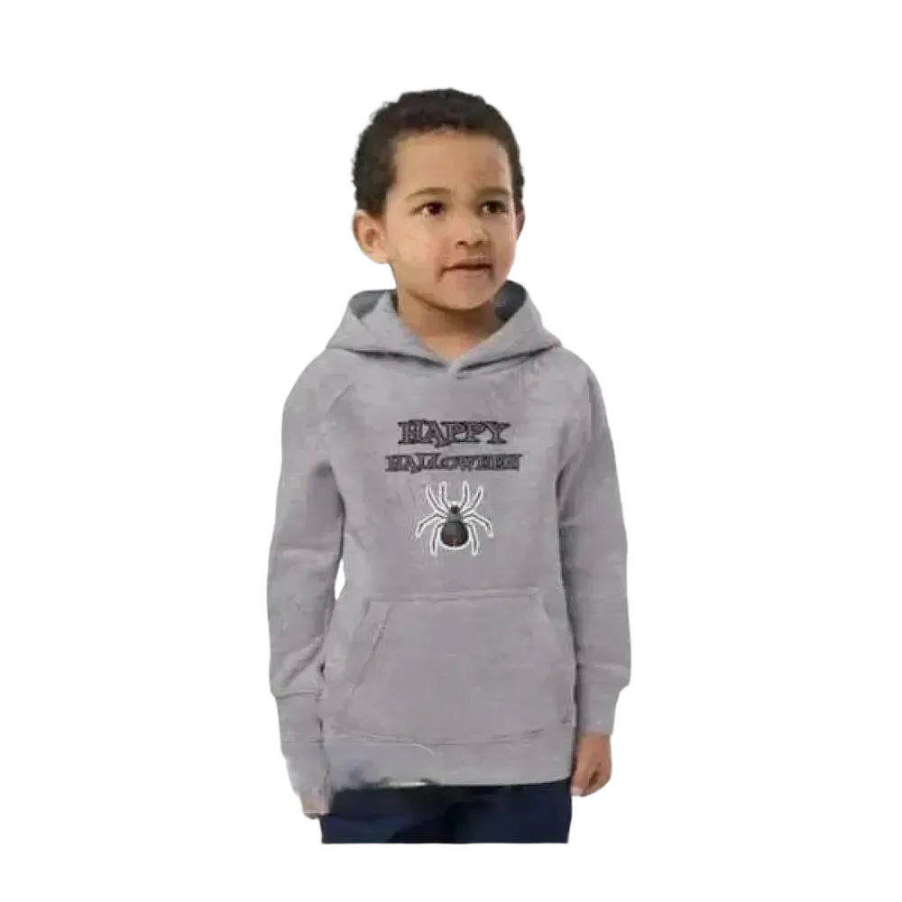Kinder-Hoodie aus Baumwolle mit Spinnen-Motiv, unisex Halloween Kapuzenpullover für Jungen und Mädchen, Größe 4-12 Jahre