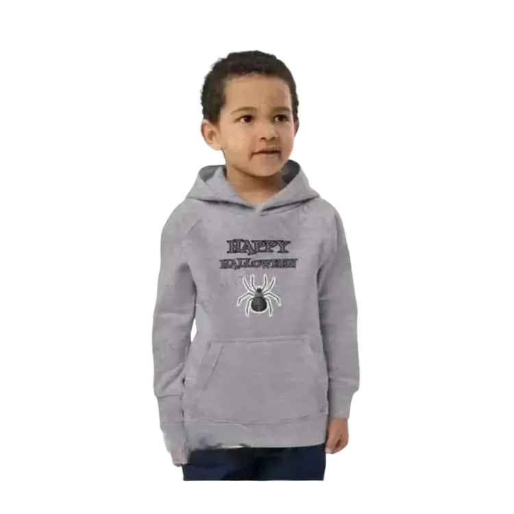 Kinder-Hoodie aus Baumwolle mit Spinnen-Motiv, unisex Halloween Kapuzenpullover für Jungen und Mädchen, Größe 4-12 Jahre