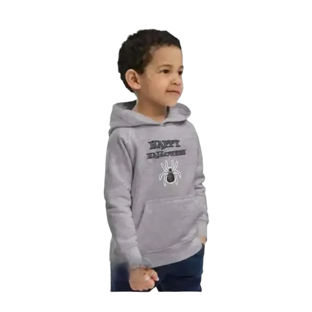 Kinder-Hoodie aus Baumwolle mit Spinnen-Motiv, unisex Halloween Kapuzenpullover für Jungen, Größe 4-12 Jahre