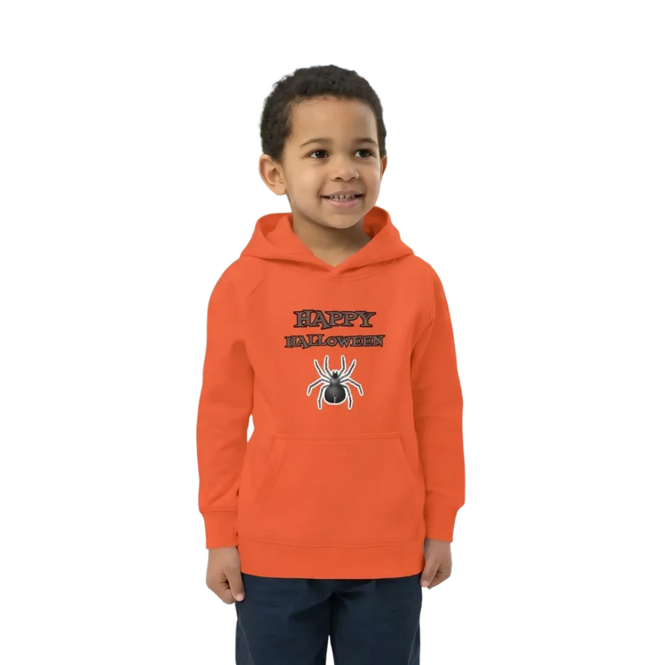 Kinder-Hoodie mit Spinnen-Motiv, unisex Halloween Kapuzenpullover für Kinder 4-12 Jahre, BUYATHOME24.