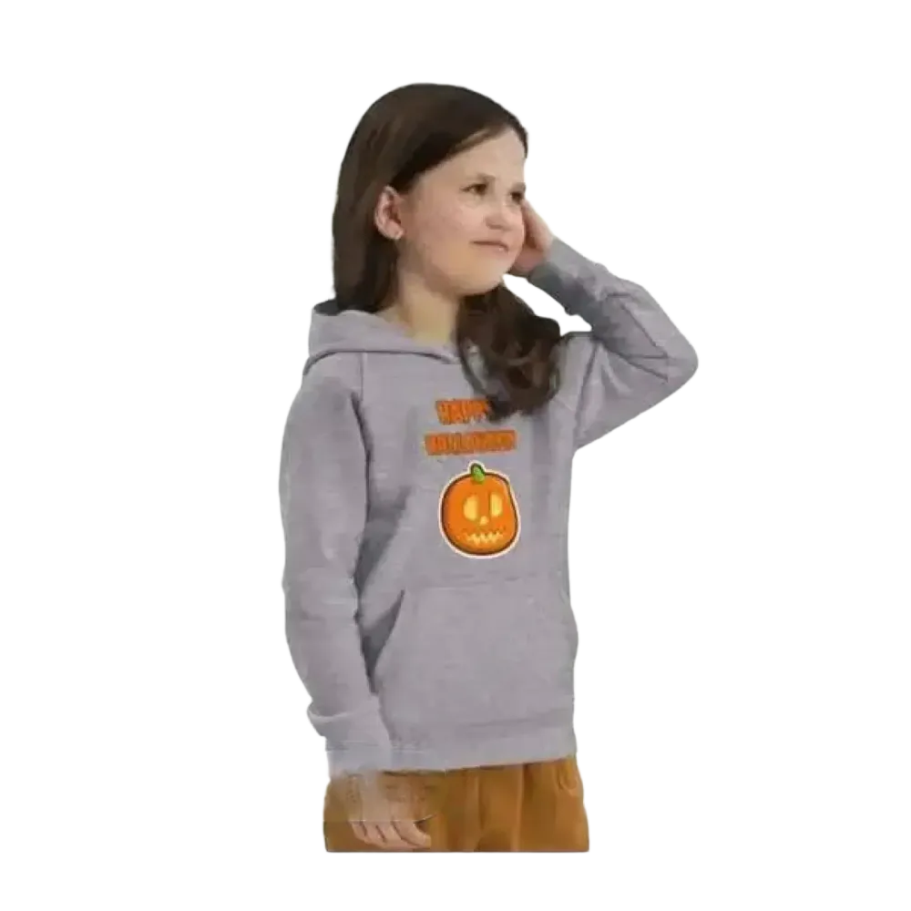 Kinder-Hoodie aus Baumwolle, Unisex Halloween Kapuzenpullover für Kinder von 4 bis 12 Jahren, mit Grafikdesign