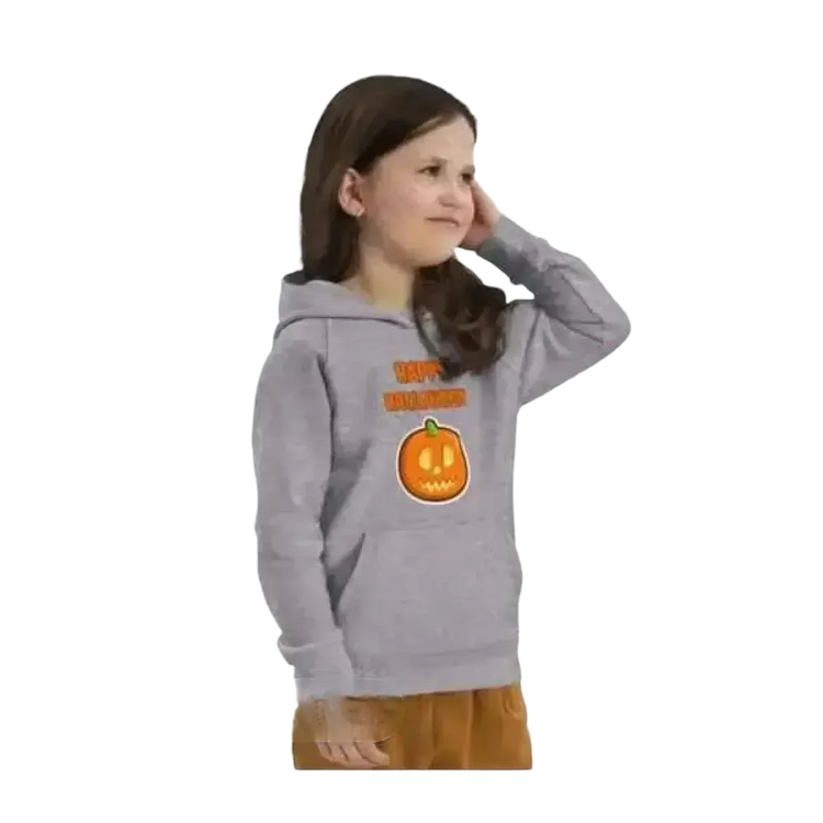 Kinder-Hoodie aus Baumwolle, Unisex Halloween Kapuzenpullover für Kinder von 4 bis 12 Jahren, mit Grafikdesign