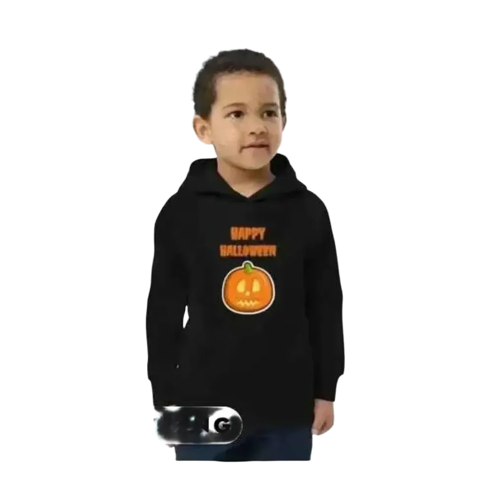 Kinder-Hoodie von BUYATHOME24, unisex Halloween Kapuzenpullover aus Baumwolle, personalisierbar, für Kinder 4-12 Jahre