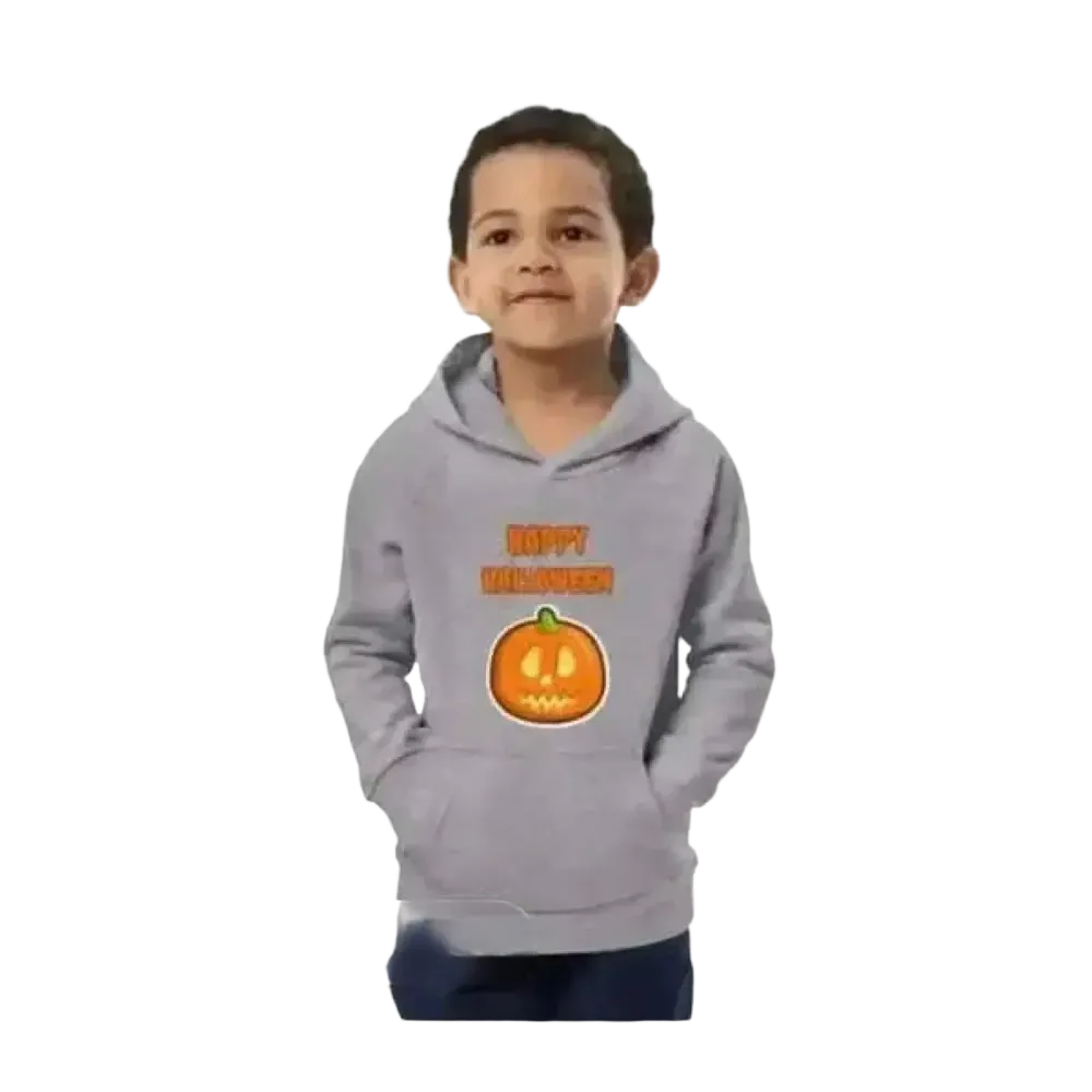 Unisex Halloween Kapuzenpullover für Kinder, personalisierbarer Hoodie aus Baumwolle für Jungen und Mädchen, 4-12 Jahre