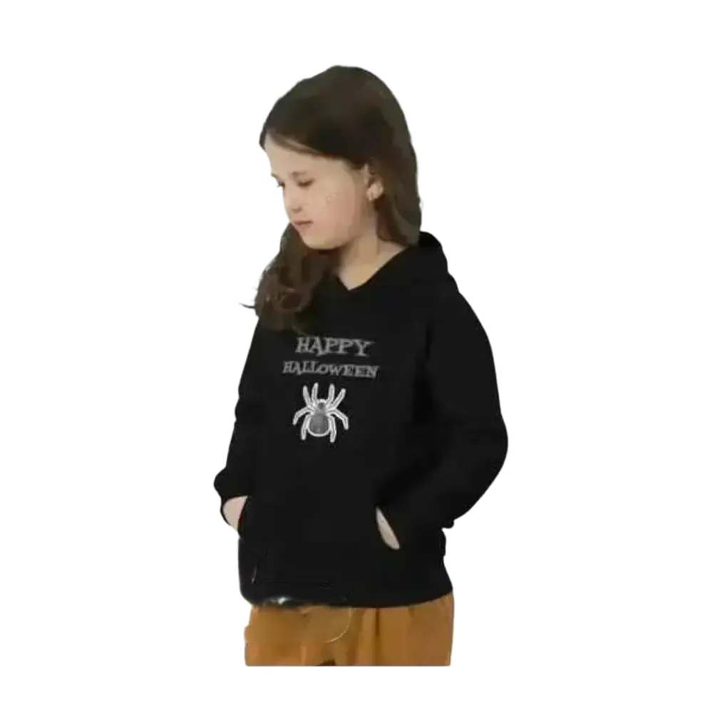 Kinder Kapuzenpullover mit Spinnen-Motiv, Baumwolle, unisex Hoodie für Mädchen und Jungen, 4-12 Jahre, bequem und stylisch